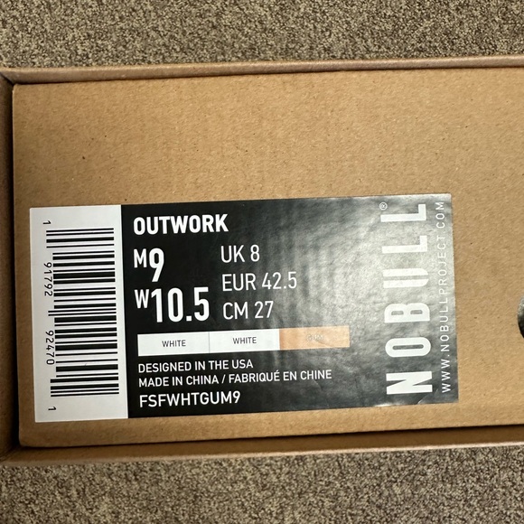 NOBULL Outwork White Athletic Sneakers - Picture 8 of 8